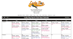 Desktop Screenshot of calendar.luckydogsportsclub.com